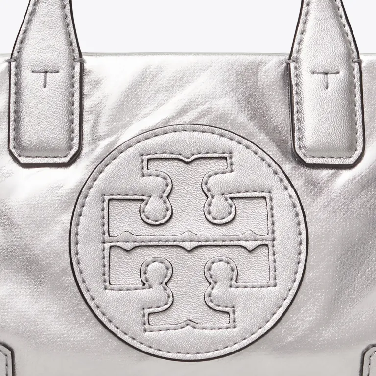 TORY BURCH Ella Metallic Micro Tote Bag