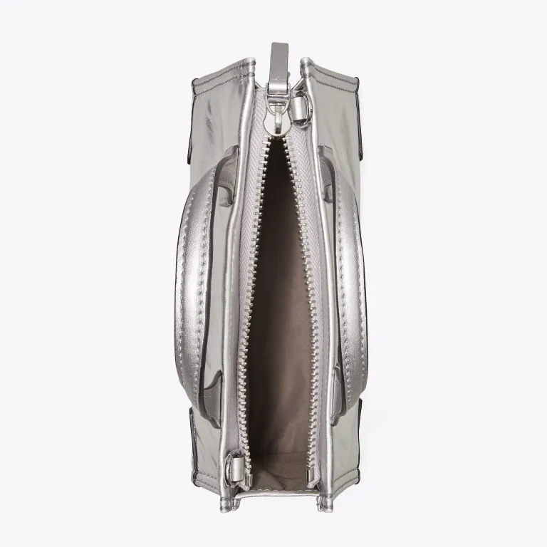 TORY BURCH Ella Metallic Micro Tote Bag