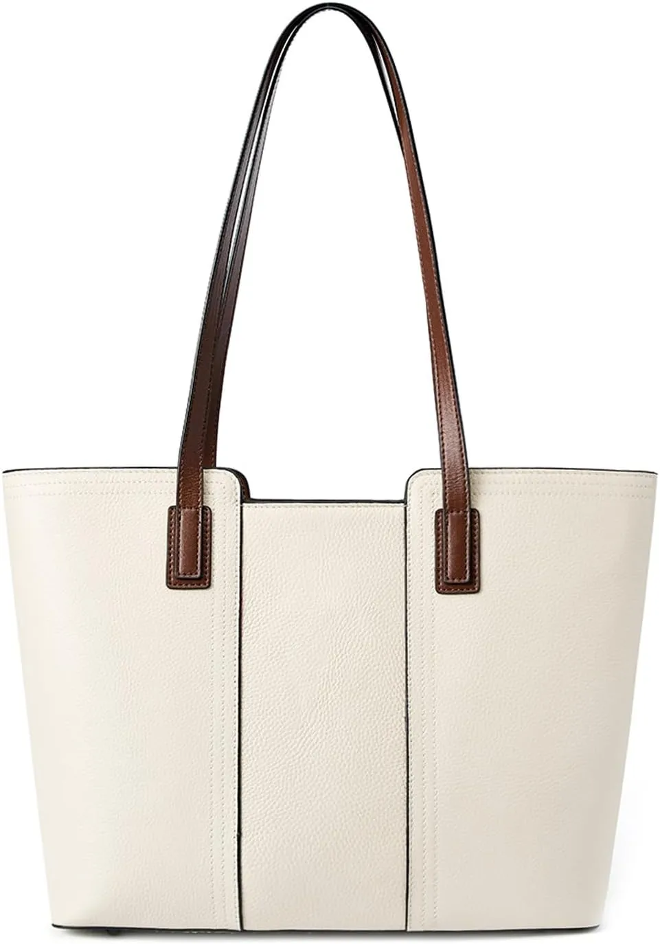 Tote Bag for Women Genuine Leather Shoulder Bags Black Top handbag for Travel Shopping Carry Multipurpose