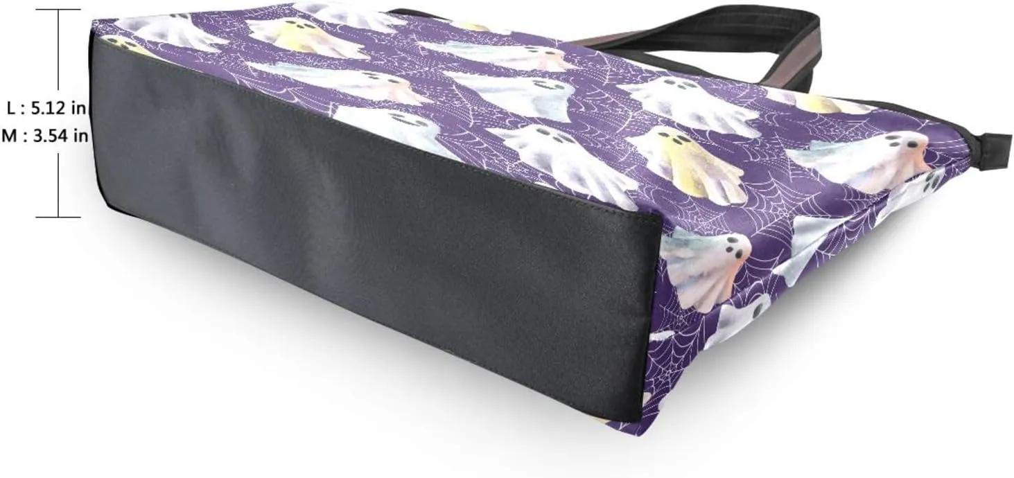 Tote Bag for Women with Zipper and Pockets,Polyester Tote Bag Pattern Tote Purse Women Handbag