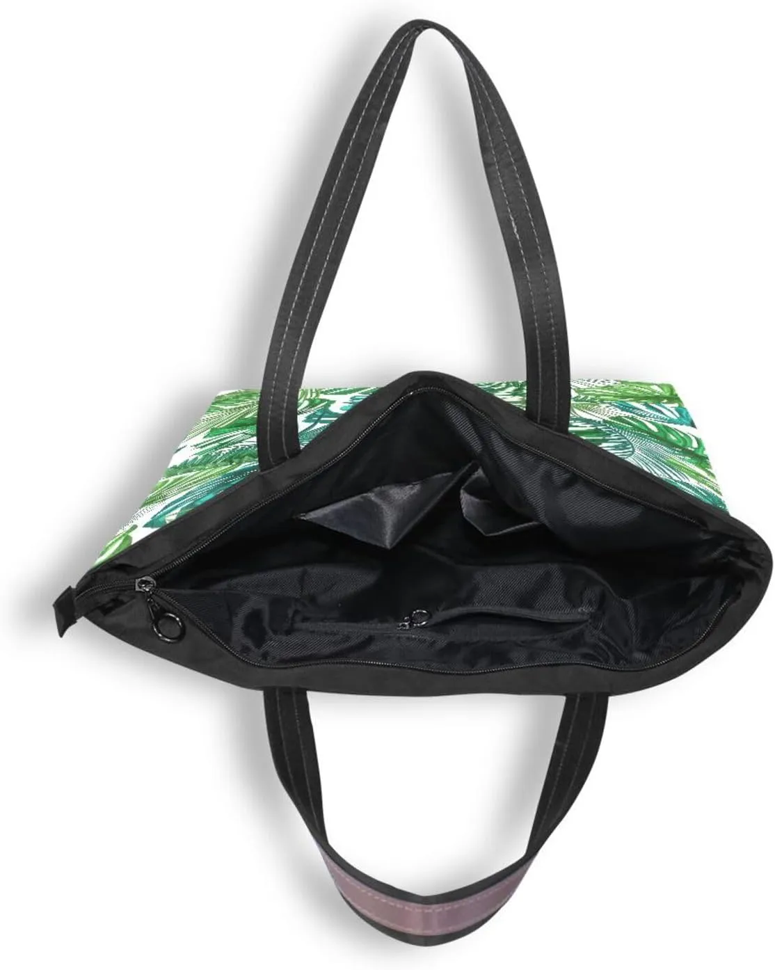 Tote Bag for Women with Zipper,Polyester Tote Purse Holiday Tote Bag Work Handbag Women Gift
