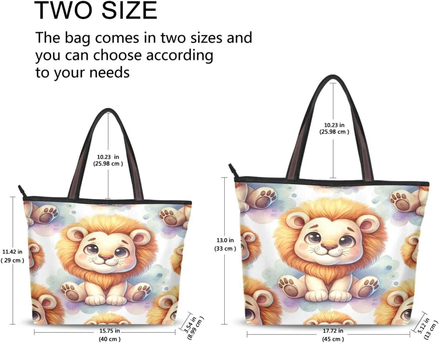 Tote Bag for Women with Zipper,Polyester Tote Purse Holiday Tote Bag Work Handbag Women Gift