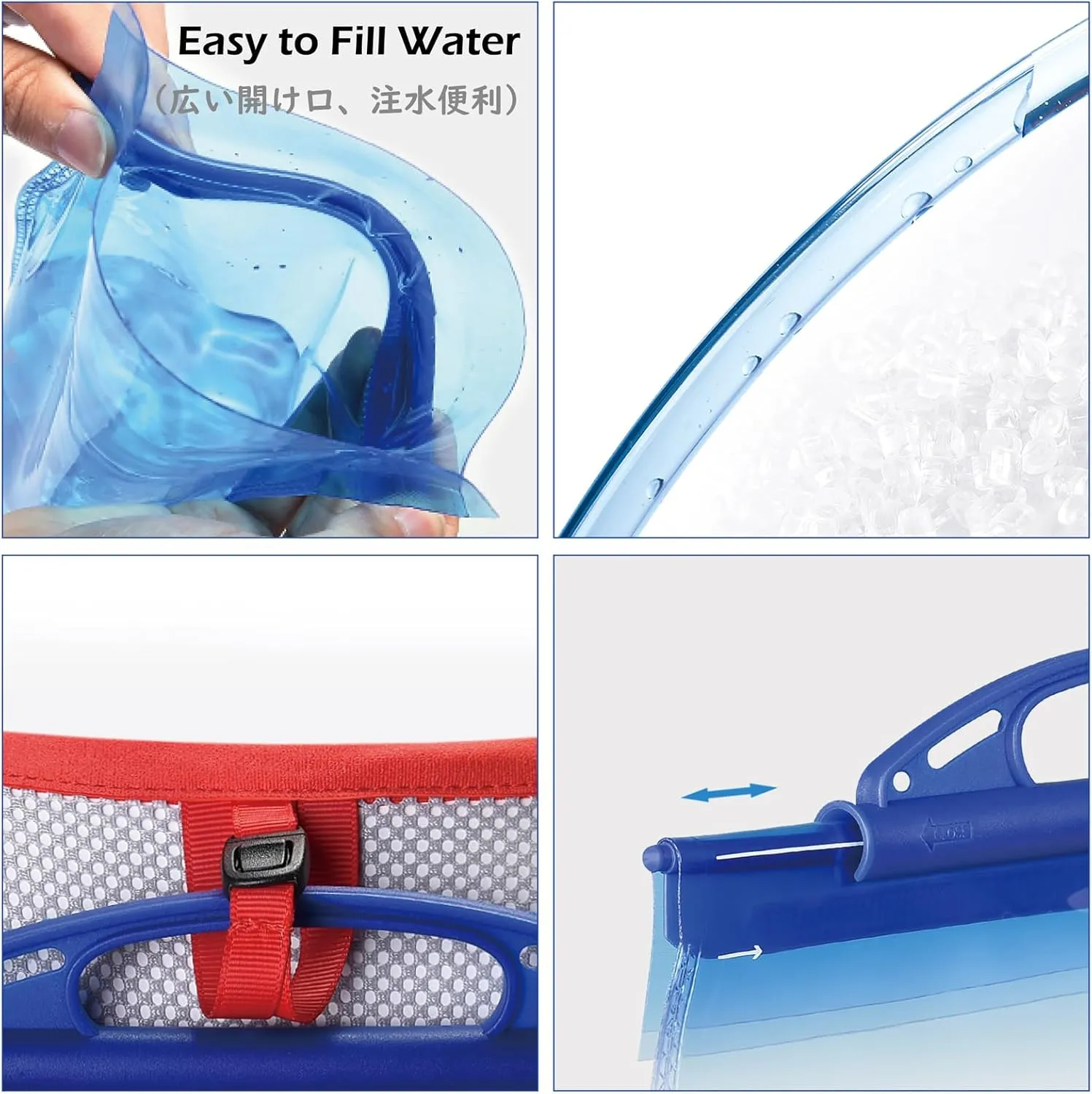 TRIWONDER Hydration Bladder Water Reservoir 1.5 Liter 2L 3L BPA Free Water Bladder for Running Cycling Hiking Camping Backpack