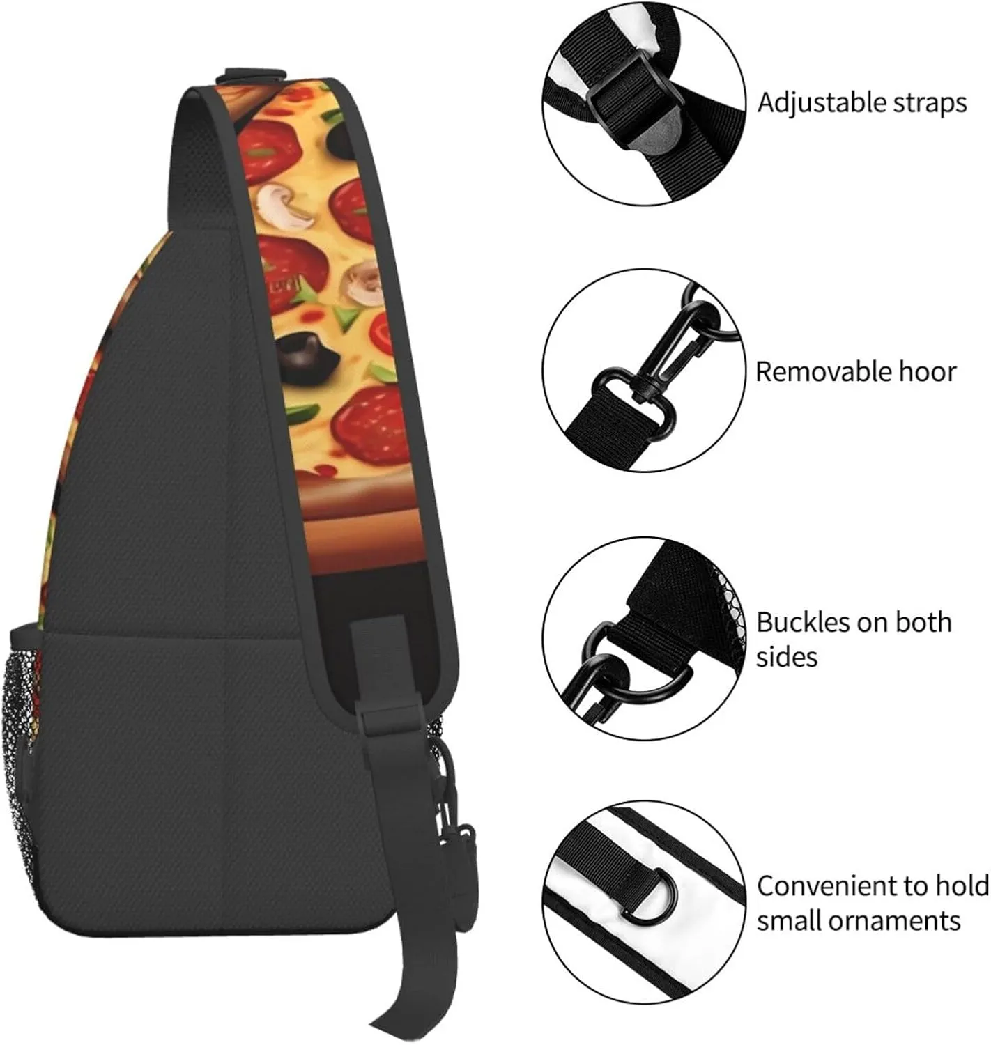 Tropical Rainforest Jungle Scene Print Cross Chest Bag Diagonally Men Cross Chest Bag Diagonally