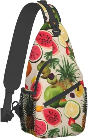 Tropical Rainforest Jungle Scene Print Cross Chest Bag Diagonally Men Cross Chest Bag Diagonally