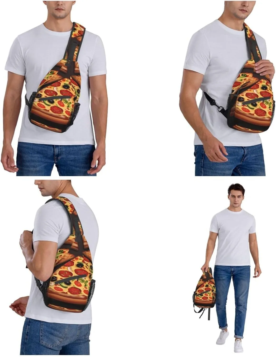 Tropical Rainforest Jungle Scene Print Cross Chest Bag Diagonally Men Cross Chest Bag Diagonally