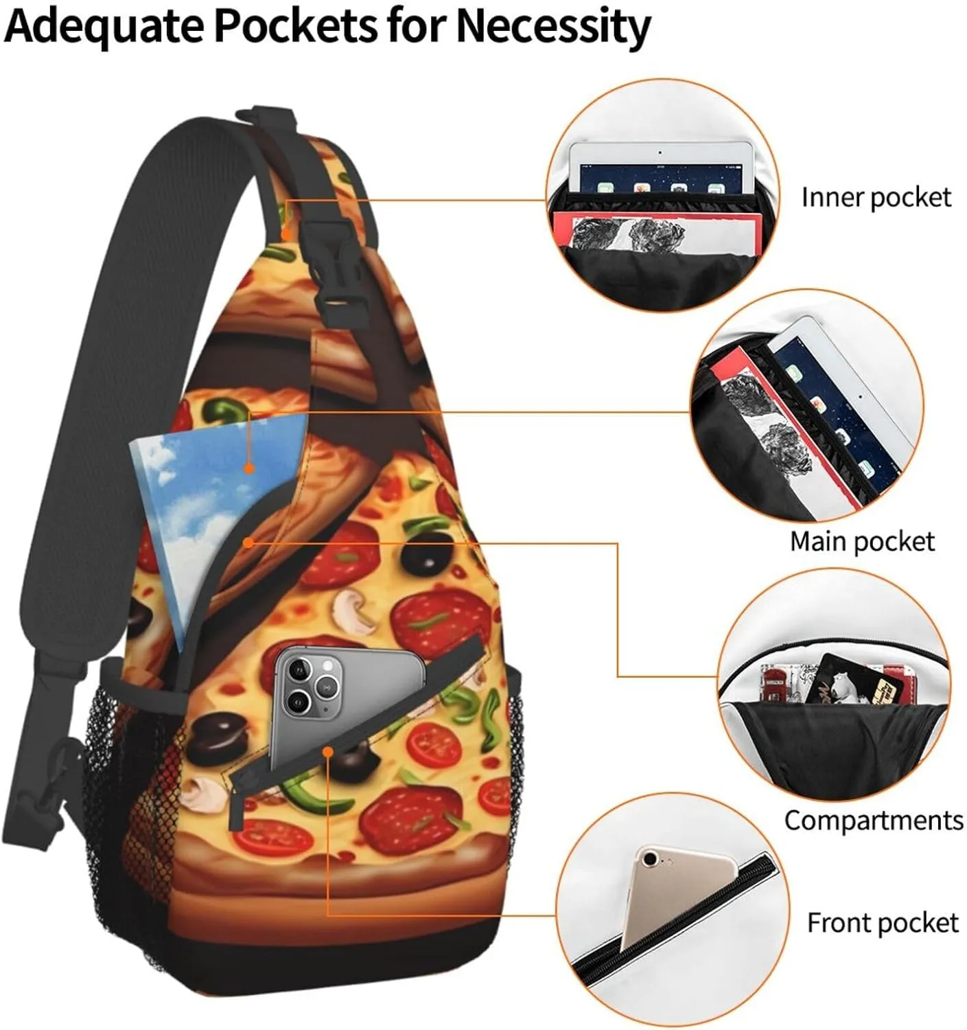 Tropical Rainforest Jungle Scene Print Cross Chest Bag Diagonally Men Cross Chest Bag Diagonally