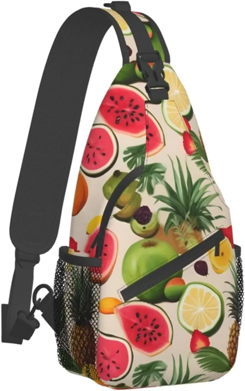 Tropical Rainforest Jungle Scene Print Cross Chest Bag Diagonally Men Cross Chest Bag Diagonally
