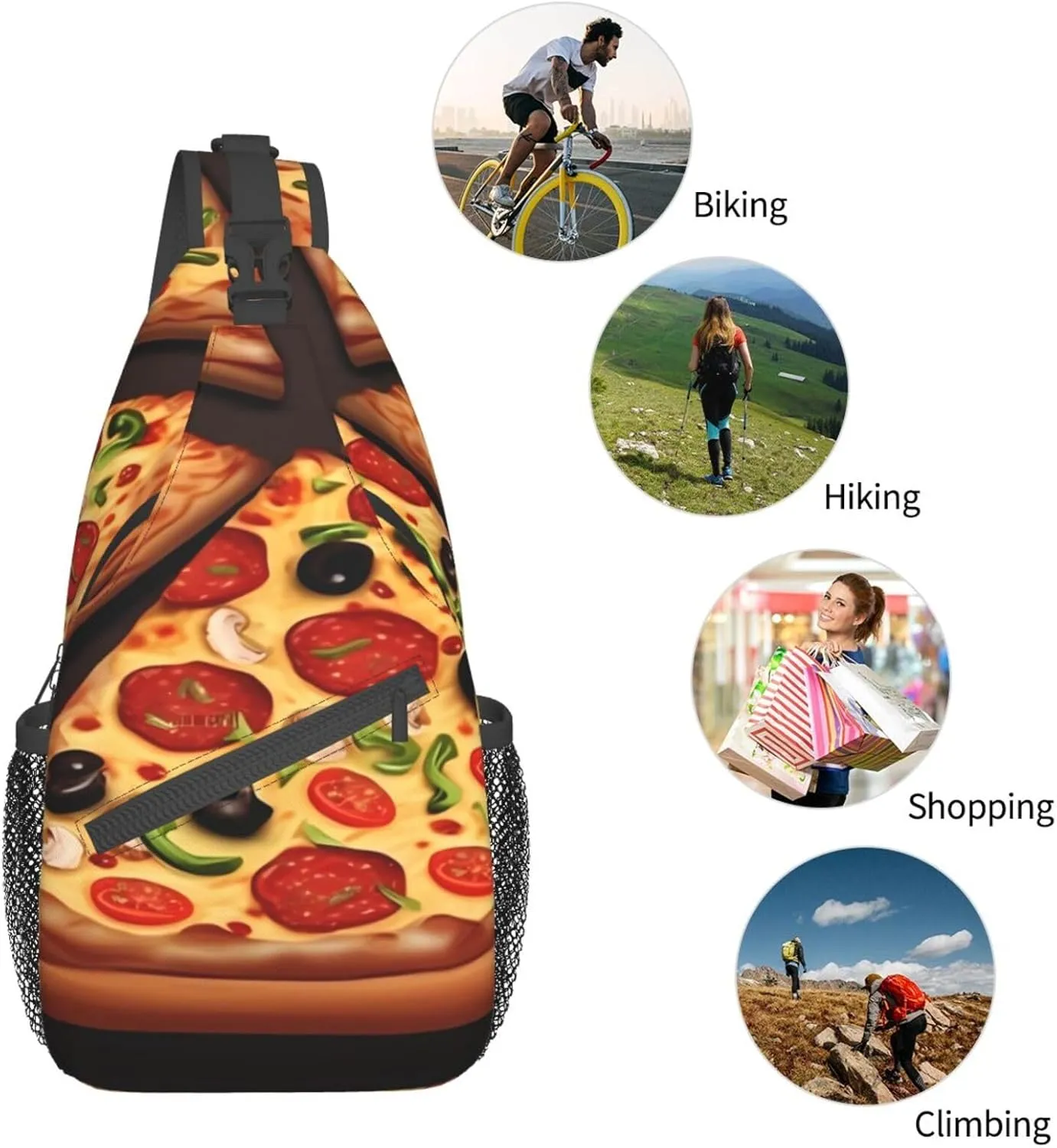 Tropical Rainforest Jungle Scene Print Cross Chest Bag Diagonally Men Cross Chest Bag Diagonally