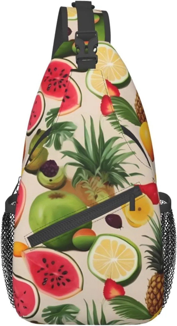 Tropical Rainforest Jungle Scene Print Cross Chest Bag Diagonally Men Cross Chest Bag Diagonally