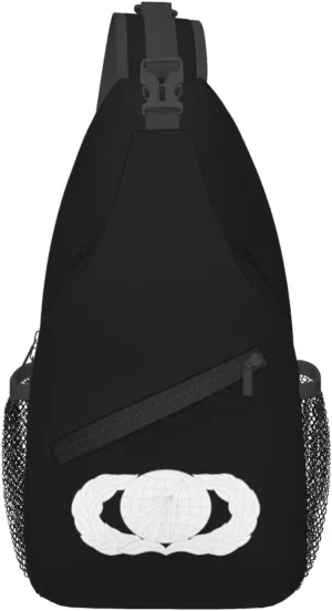 United States Air Force Acquisition And Financial Management Badge Crossbody Bags For Women Men Chest Backpack Gym Shoulder Bag Travel Outdoor Sports Casual Crossbody Bags