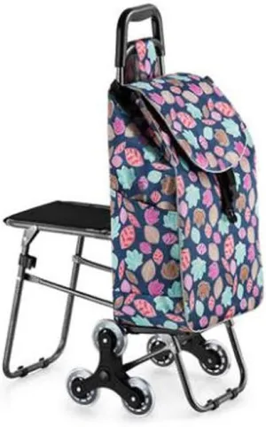 Utility Shopping Cart Trolley Shopping Cart Wheels Woman Shopping Cart Household Shopping Bag Trolley Trailer Portable Cart Foldable Portable Grocery Cart to Save Space (Color : 2)