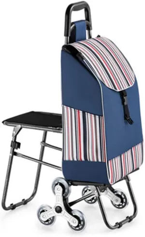 Utility Shopping Cart Trolley Shopping Cart Wheels Woman Shopping Cart Household Shopping Bag Trolley Trailer Portable Cart Foldable Portable Grocery Cart to Save Space (Color : 3)