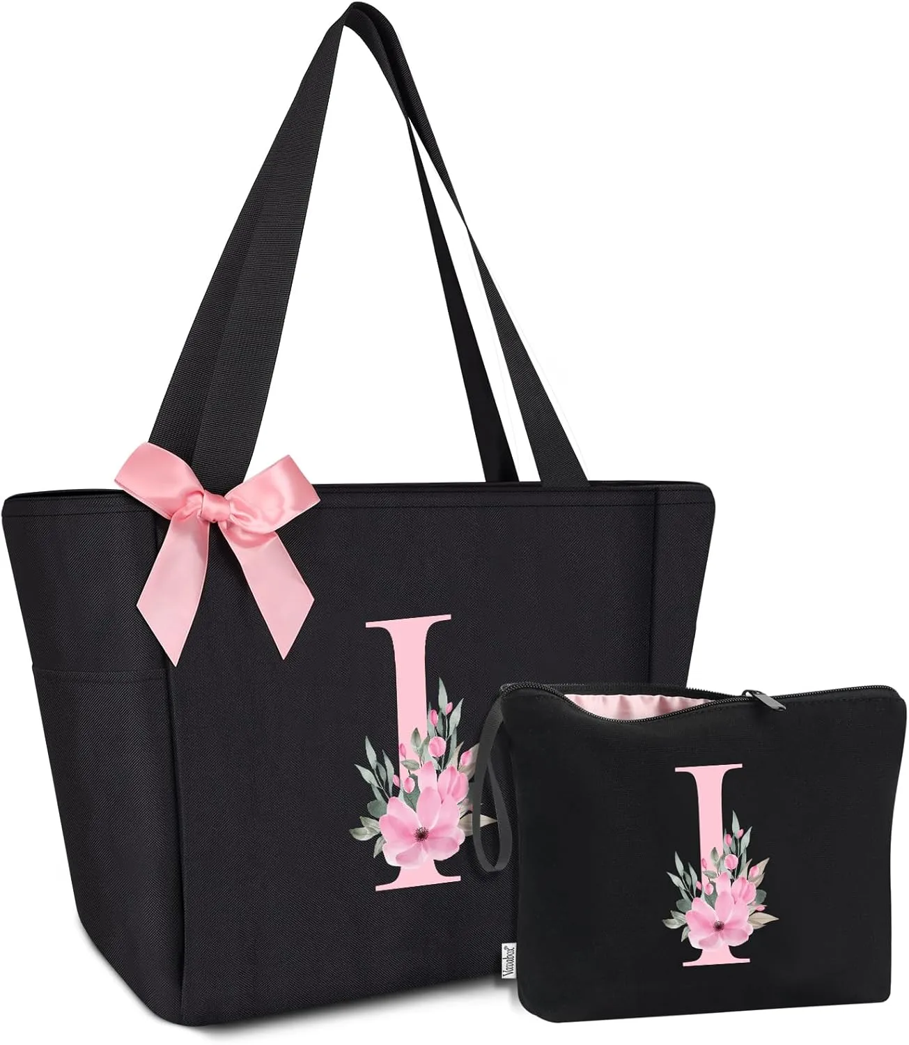 Vavabox Tote bag, Initial Tote bag and Makeup Bag, Gifts for Women