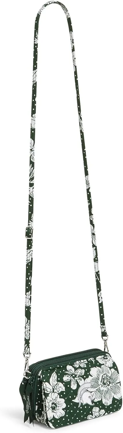 Vera Bradley Women's Cotton Collegiate All in One Crossbody Purse with RFID Protection (Multiple Teams Available)