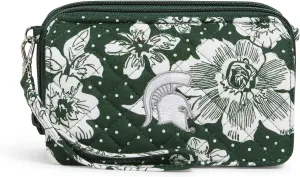 Vera Bradley Women's Cotton Collegiate All in One Crossbody Purse with RFID Protection (Multiple Teams Available)