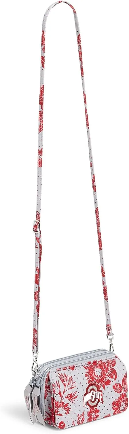 Vera Bradley Women's Cotton Collegiate All in One Crossbody Purse with RFID Protection (Multiple Teams Available)