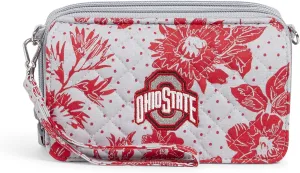 Vera Bradley Women's Cotton Collegiate All in One Crossbody Purse with RFID Protection (Multiple Teams Available)