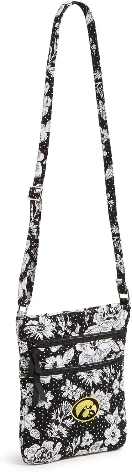 Vera Bradley Women's Cotton Collegiate Triple Zip Hipster Crossbody Purse (Multiple Teams Available)