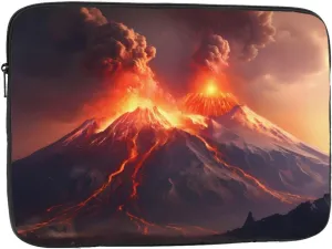 Volcanic Eruptions Prints Shockproof Portable Laptop Sleeve Bag 15 inch - Protective Case for Men and Women's Business Travel, Office Daily Use