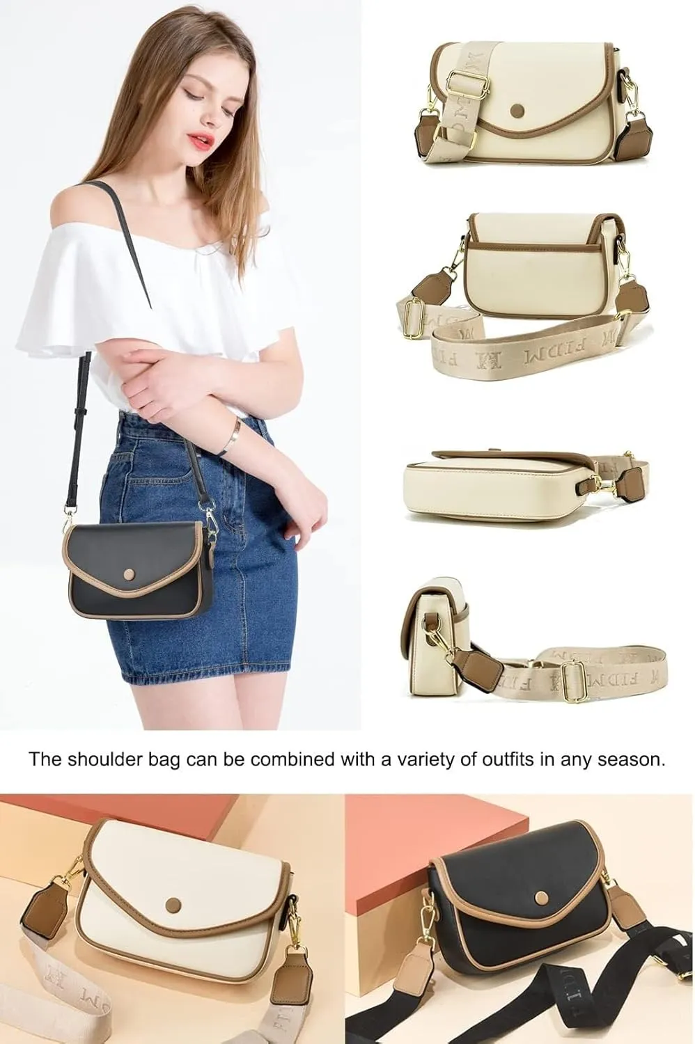 Waterproof Nylon Handbag In Black for Women Ideal For Business Casual Work and Travel
