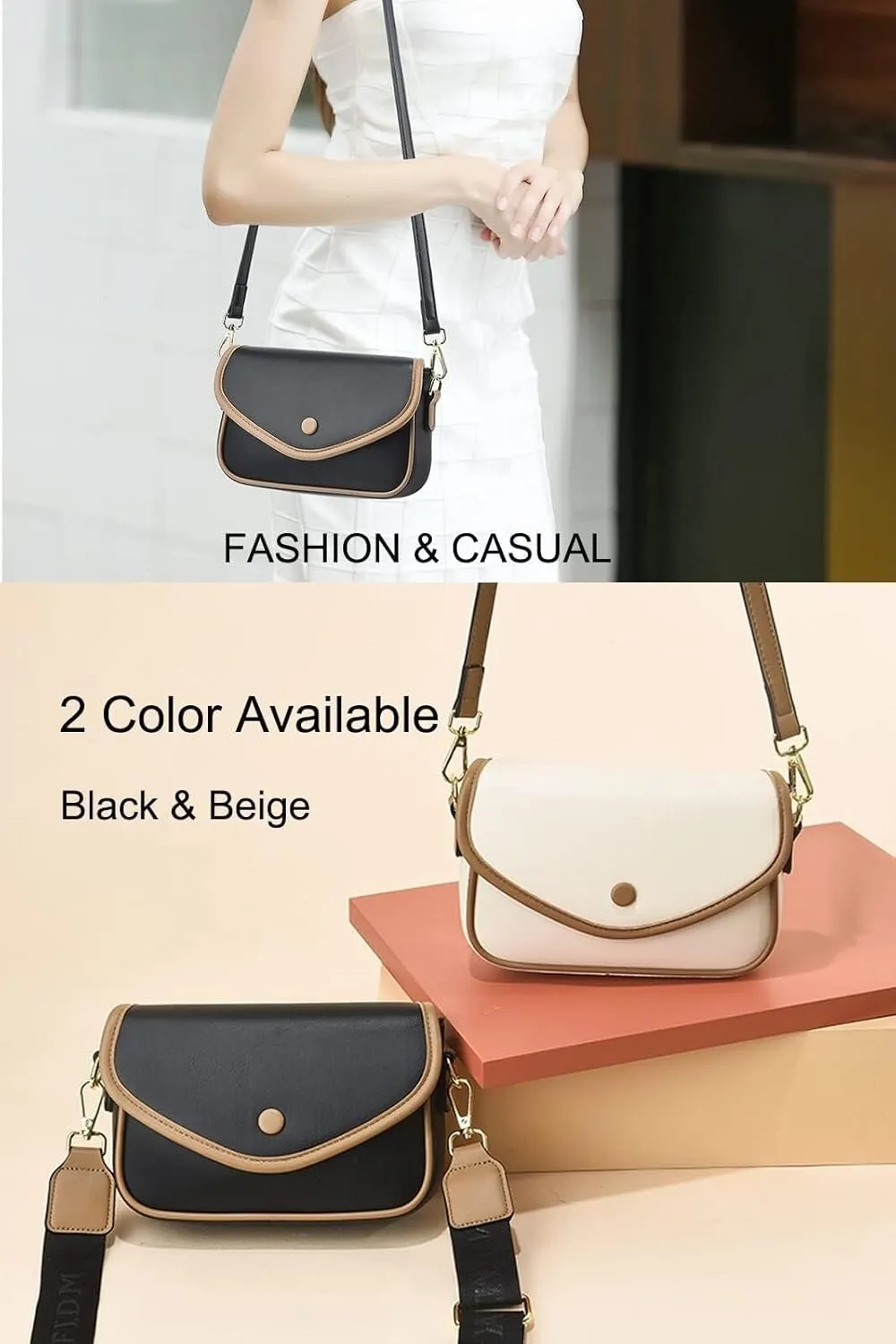 Waterproof Nylon Handbag In Black for Women Ideal For Business Casual Work and Travel