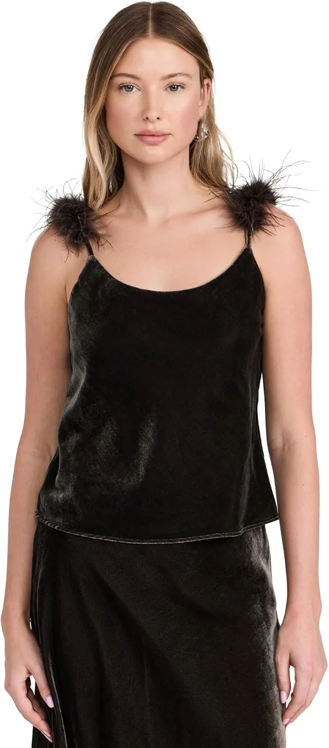 WAYF Women's Sylvie Velvet Cami
