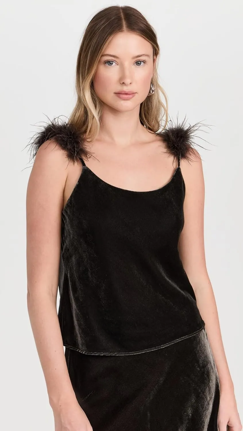WAYF Women's Sylvie Velvet Cami