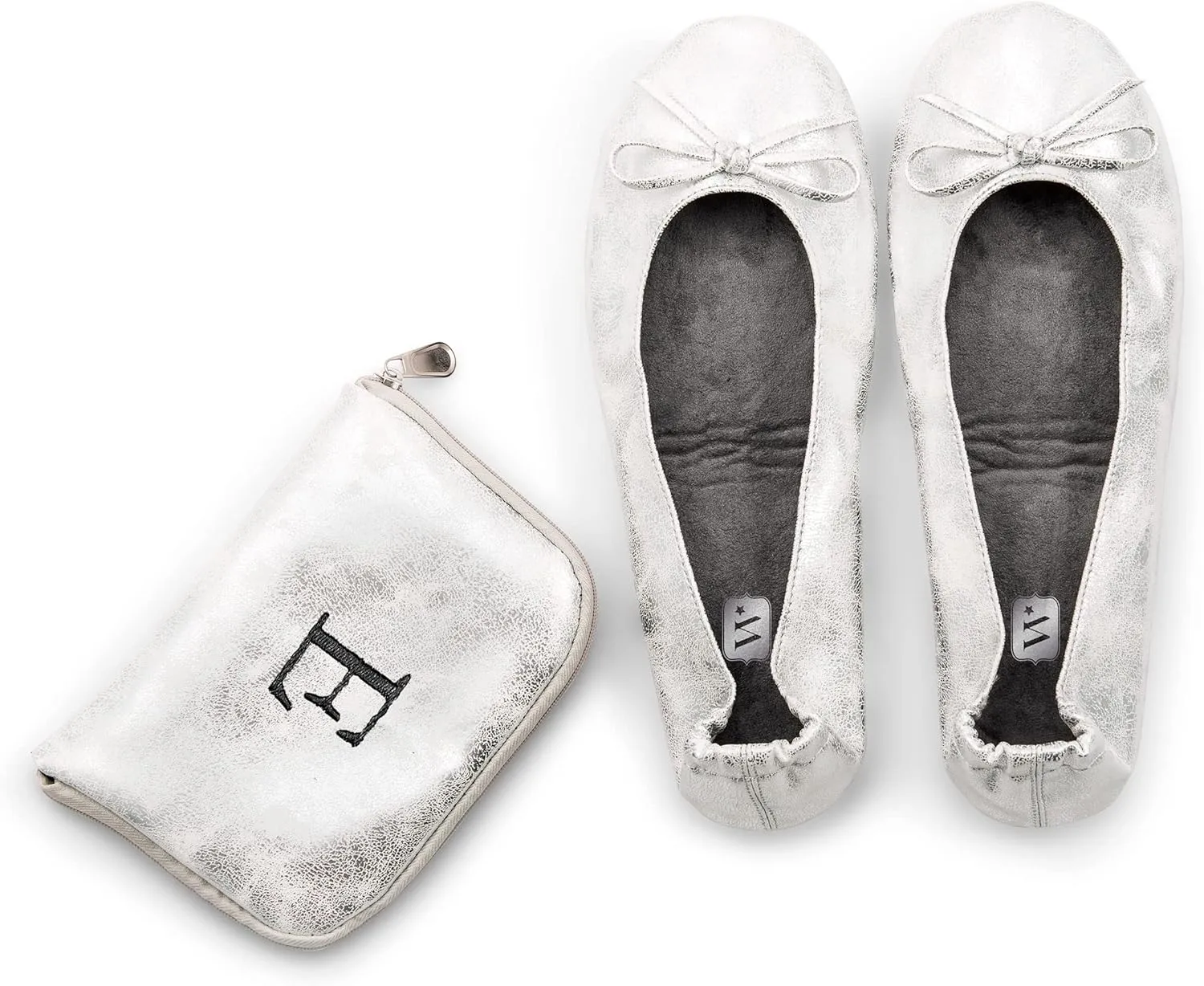 WEDDINGSTAR Custom Embroidered Foldable Ballet Flats Wedding Favor