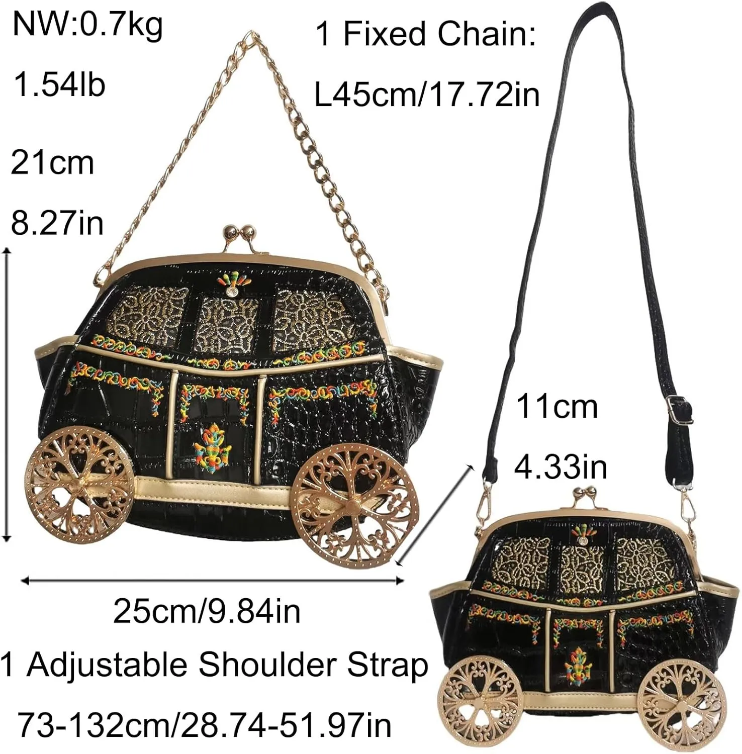 Women Fun Weird Car Shaped Crossbody Shoulder Bag Handbag PU Leather Unique Novelty Car Shaped Purse