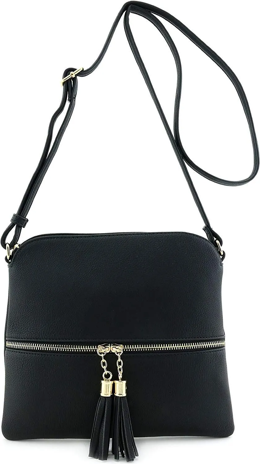 Women's Crossbody Bag with Tassel