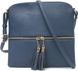 Women's Crossbody Bag with Tassel