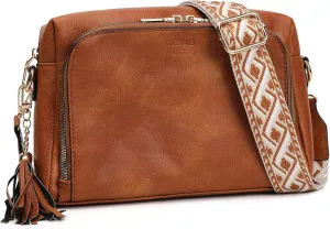 Womens Crossbody Purses,Vegan Leather Medium Cross Body Purses Bag for women,Crossbody Messenger Bag Built in Wallet
