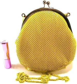 Womens evening clutch metal mesh purse bag for Cocktail Party Prom Wedding Banquet