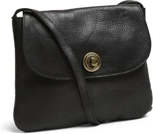 Women's Pctotally Large Leather Party Bag Noos Shoulder Bag, black, Einheitsgröße