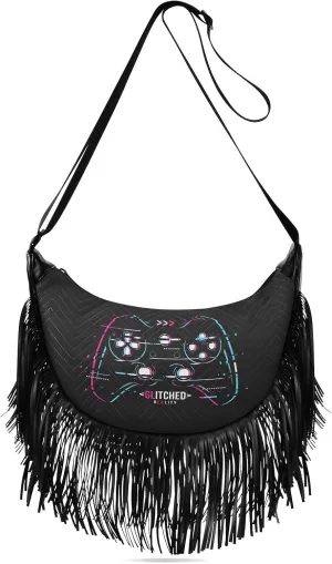 Women's PU Leather Chain Cross Body Bag, Shoulder Handbag Purse with Tassel for Ladies