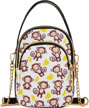 Women's Wave Cross Body Chest Bag, 52 inch Gold Chain Shoulder Handbag Purse