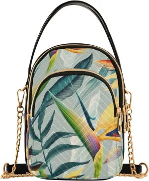 Women's Wave Cross Body Chest Bag, 52 inch Gold Chain Shoulder Handbag Purse