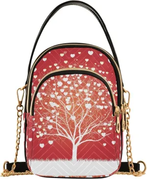 Women's Wave Cross Body Chest Bag, 52 inch Gold Chain Shoulder Handbag Purse