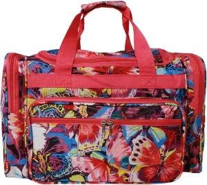 World Traveler Fashion 19-Inch Duffel Bag – Stylish, Versatile, and Perfectly Sized for Every Adventure, Pink Trim Butte