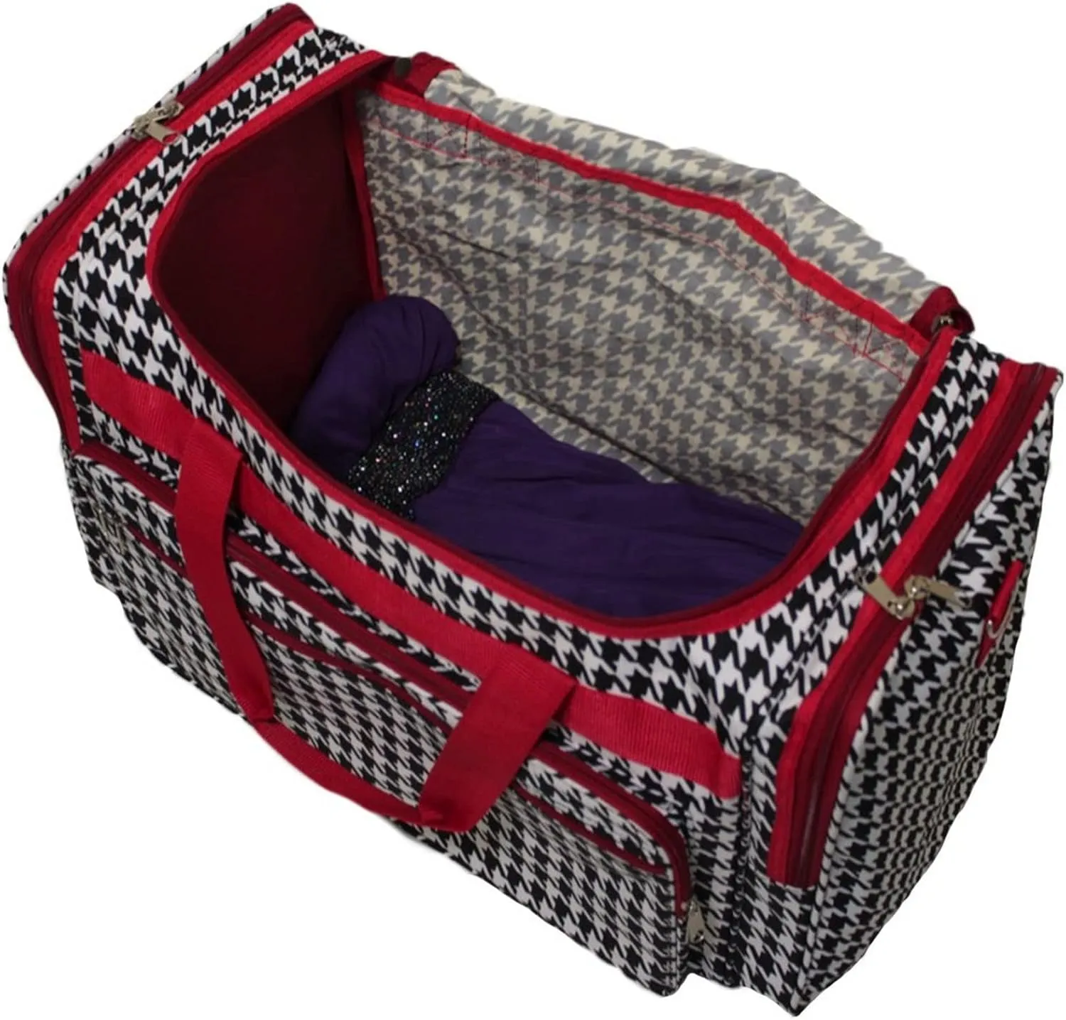 World Traveler Houndstooth, Red Trim Hounds, 19-Inch