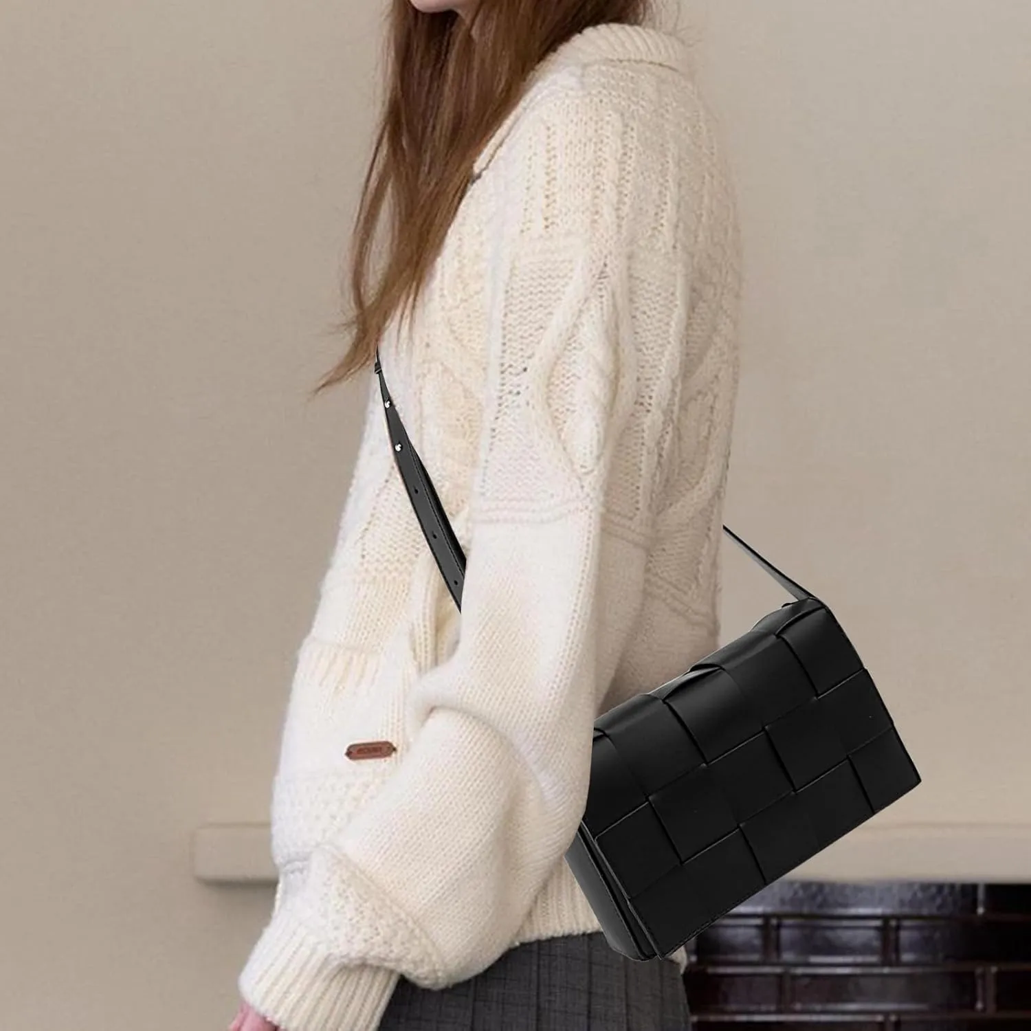 Woven Shoulder Bag for Women,Woven Purses for Women,Woven Crossbody Bags for Women,Shoulder Bag for Women