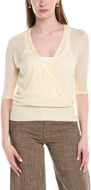 Wrap Silk Pullover