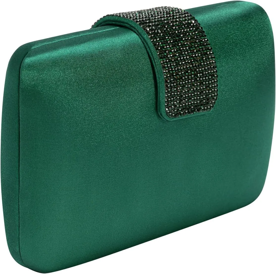 XXGJOALD-Mulian LilY Gold Satin Rhinestones Evening Bags Party Bridal Clutch Purse For Women Prom Clutch