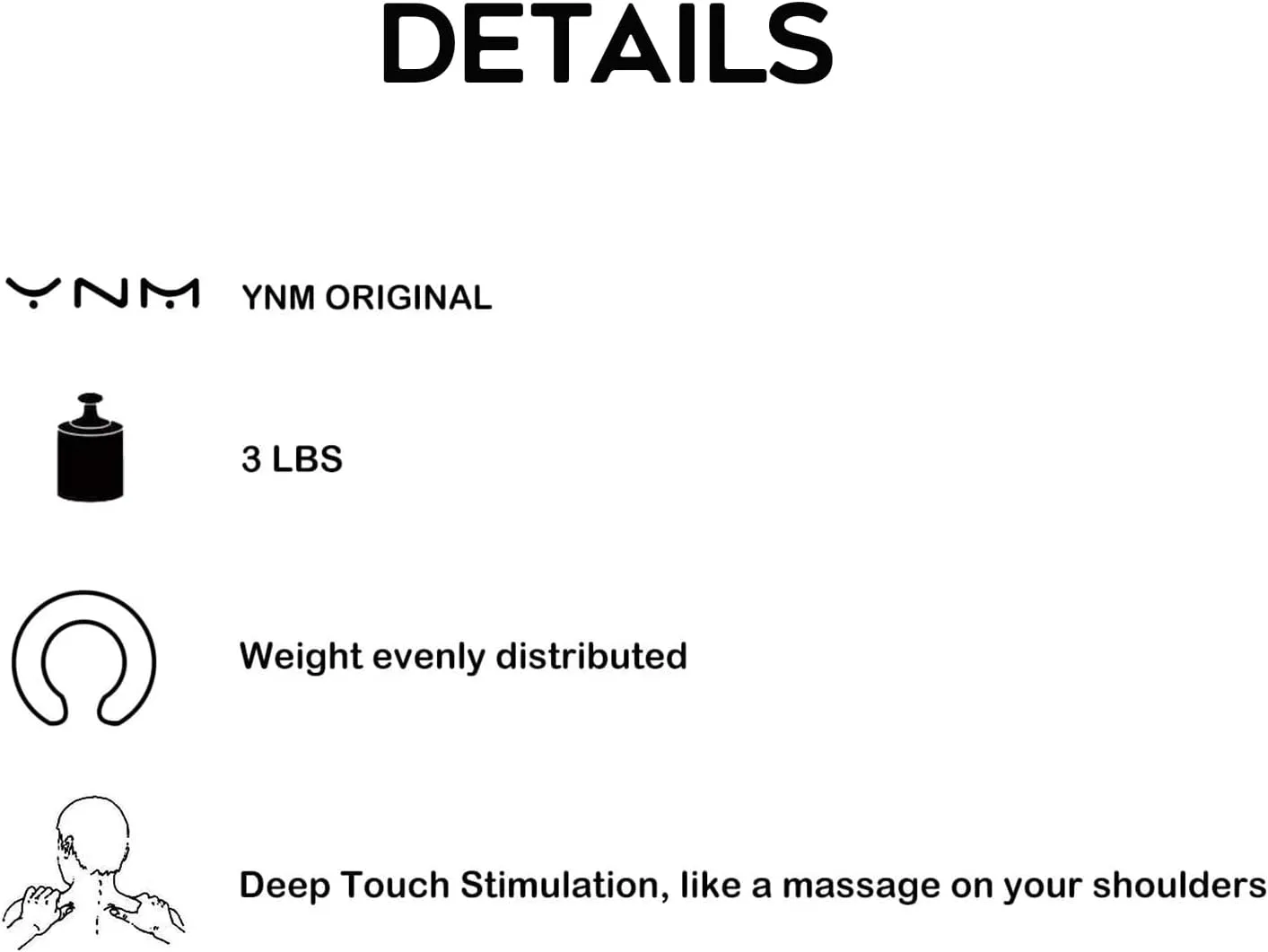 YnM Weighted Shoulder Wrap for Pain Relief and Relaxation, Large Weighted Wrap Filled with Glass Beads, Cooling Rayon & Cozy Velvet Dual-Sided Removable Cover Included, 3lb