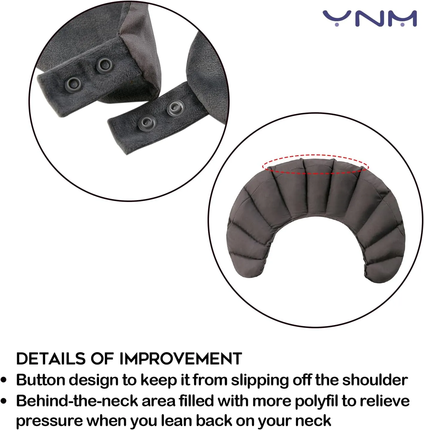 YnM Weighted Shoulder Wrap for Pain Relief and Relaxation, Large Weighted Wrap Filled with Glass Beads, Cooling Rayon & Cozy Velvet Dual-Sided Removable Cover Included, 3lb