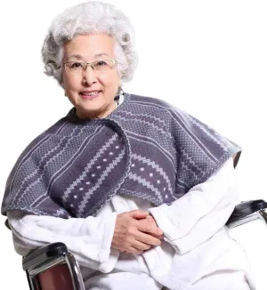 YOMQLJXB Plus Velvet Thickened Wheelchair Care Shawl, bedridden Patient Shoulder Warm Blanket Cloak Shoulder Blanket, Suitable for Aged Care Products