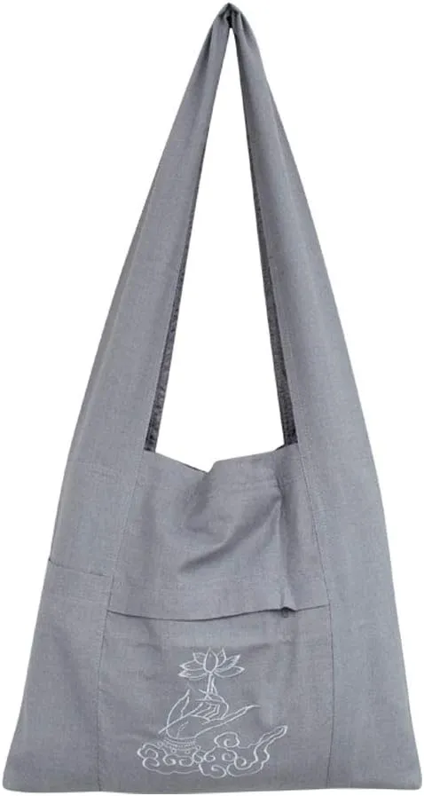 ZooBoo Shoulder Man Buddhist Bag - Buddhist One Shoulder Embroidery Bag for Uniform Suit - Cotton and Canvas