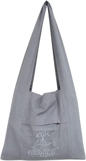 ZooBoo Shoulder Man Buddhist Bag - Buddhist One Shoulder Embroidery Bag for Uniform Suit - Cotton and Canvas
